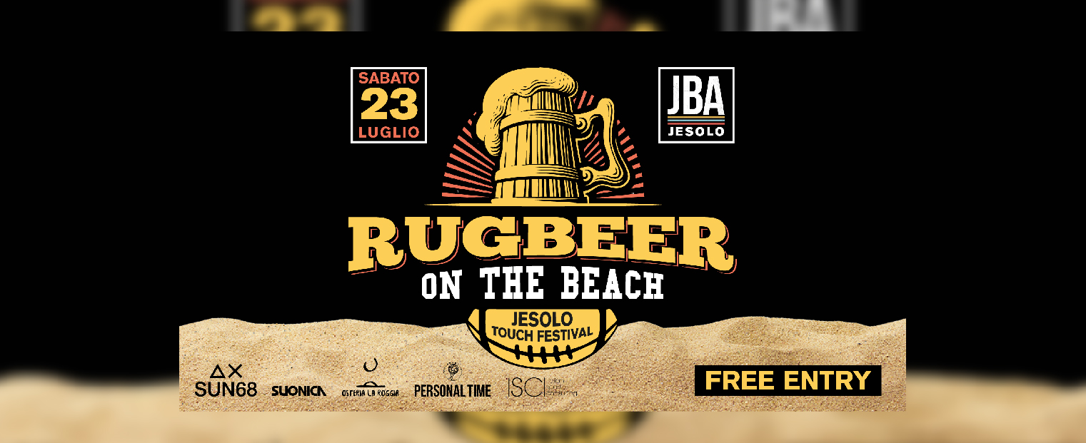 suonica rugbeer on the beach